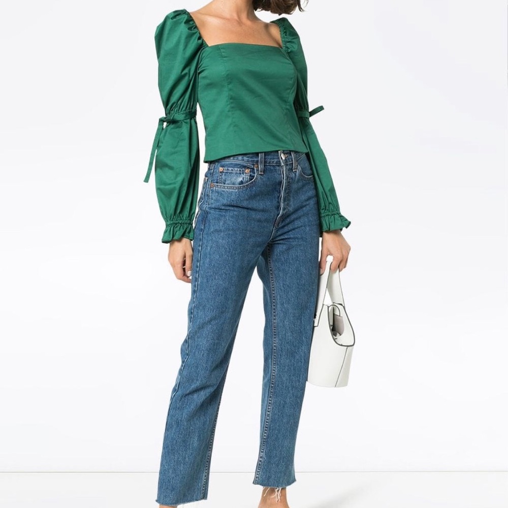 Staud Sexy Emerald Green Top